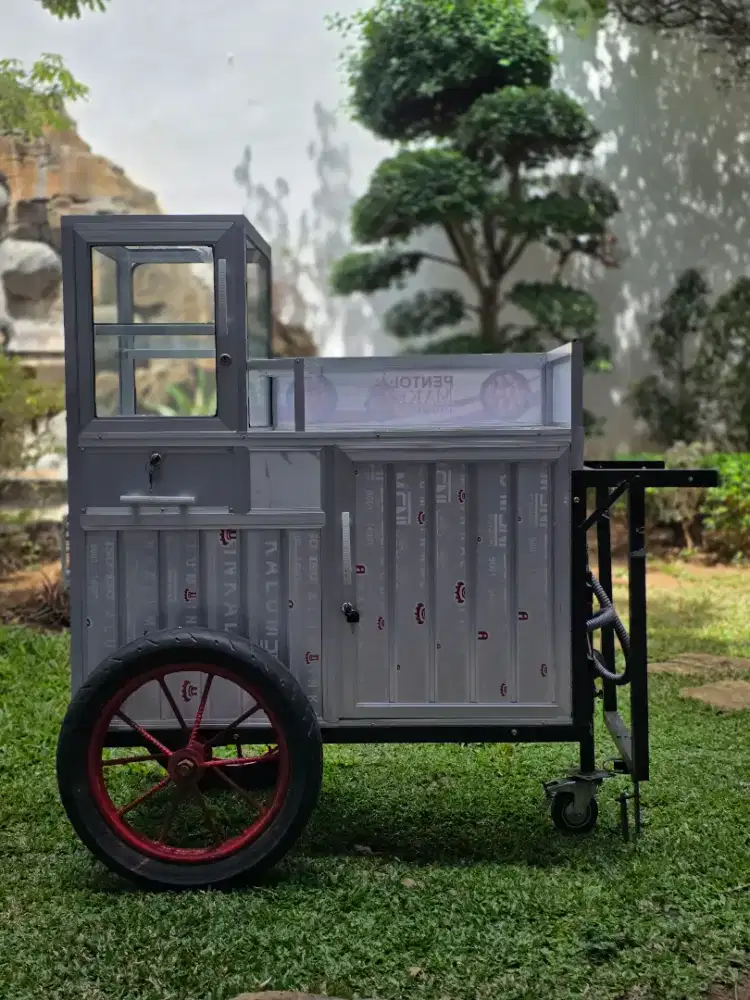 Jual Rombong Pentol/Cilok Aluminium Baru Gres