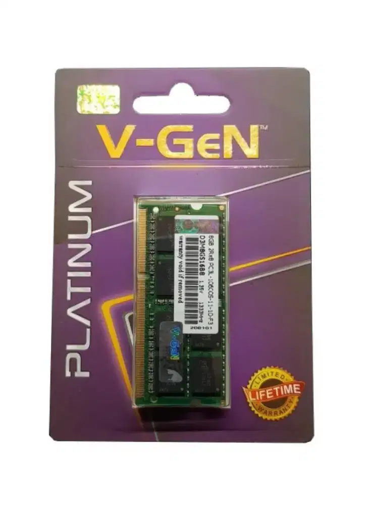 RAM DDR3 Sodimm V-gen 8GB for Laptop