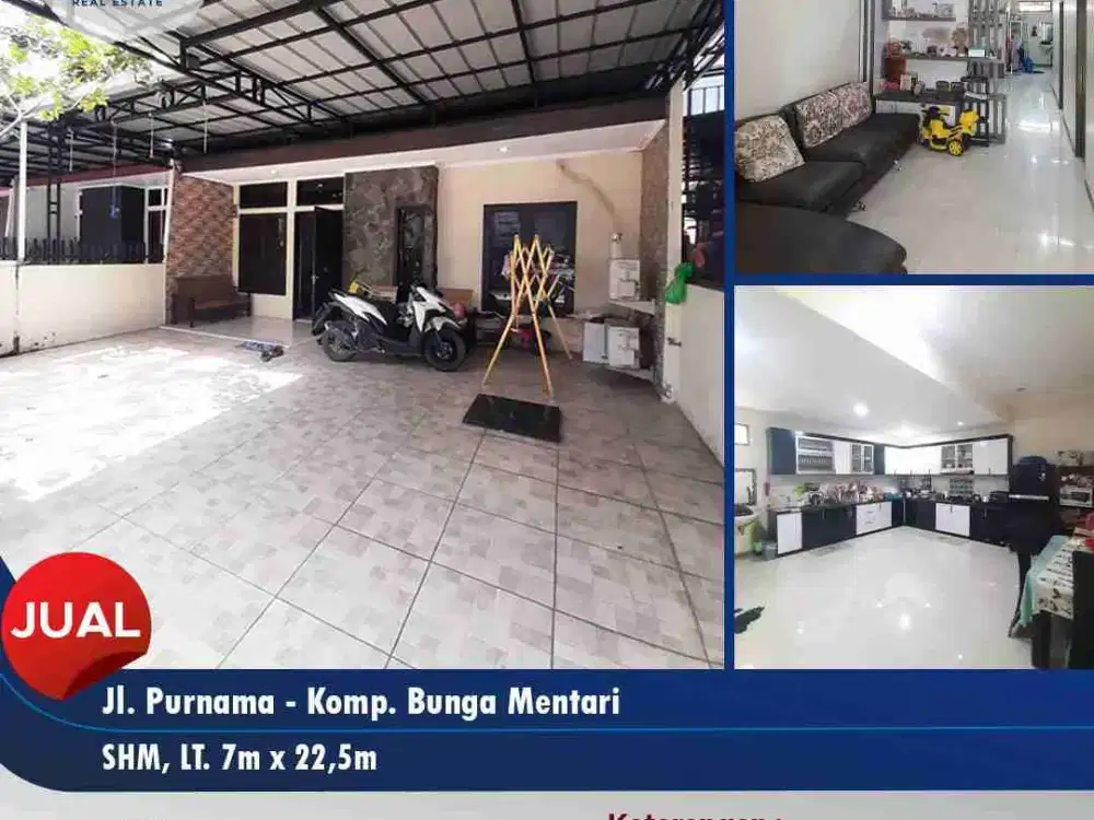 dijual rumah hunian 1lt jl. Purnama Gg. Mentari - Pontianak