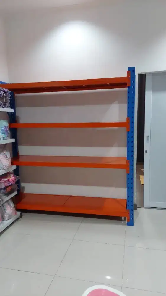 Rak full besi 4 tingkat mulus 2pc
