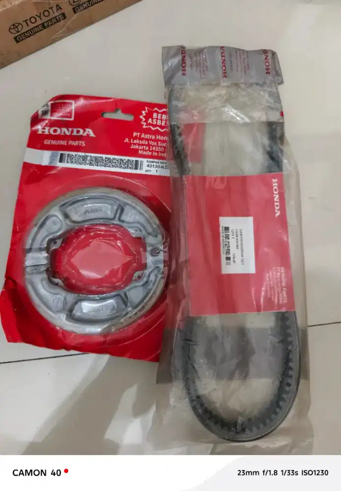 Vanbelt, vebelt, fanbelt kampas rem honda beat fi k44