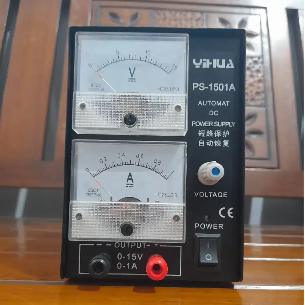 Power Supply 0-15Volt Adjustable Power Suplay 1A