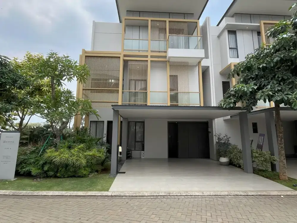 DIJUAL CEPAT RUMAH HOOK 3 LT LUAS 255M 4+1 KAMAR EONNA BSD CITY