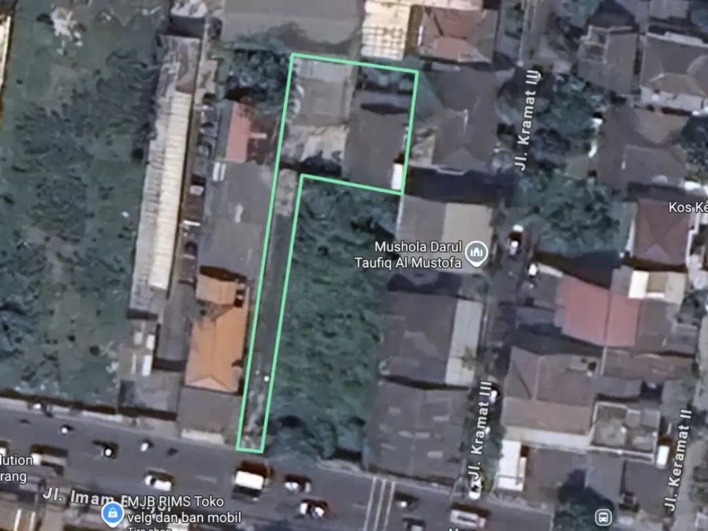 DIJUAL MURAH    TANAH KOMERSIL  JL IMAM BONJOL TANGERANG