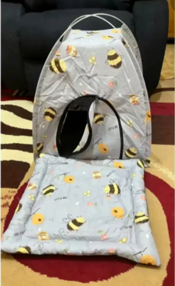 Tenda Kucing/Anjing, Size Jumbo, ada Retsleting dan Alas Empuk