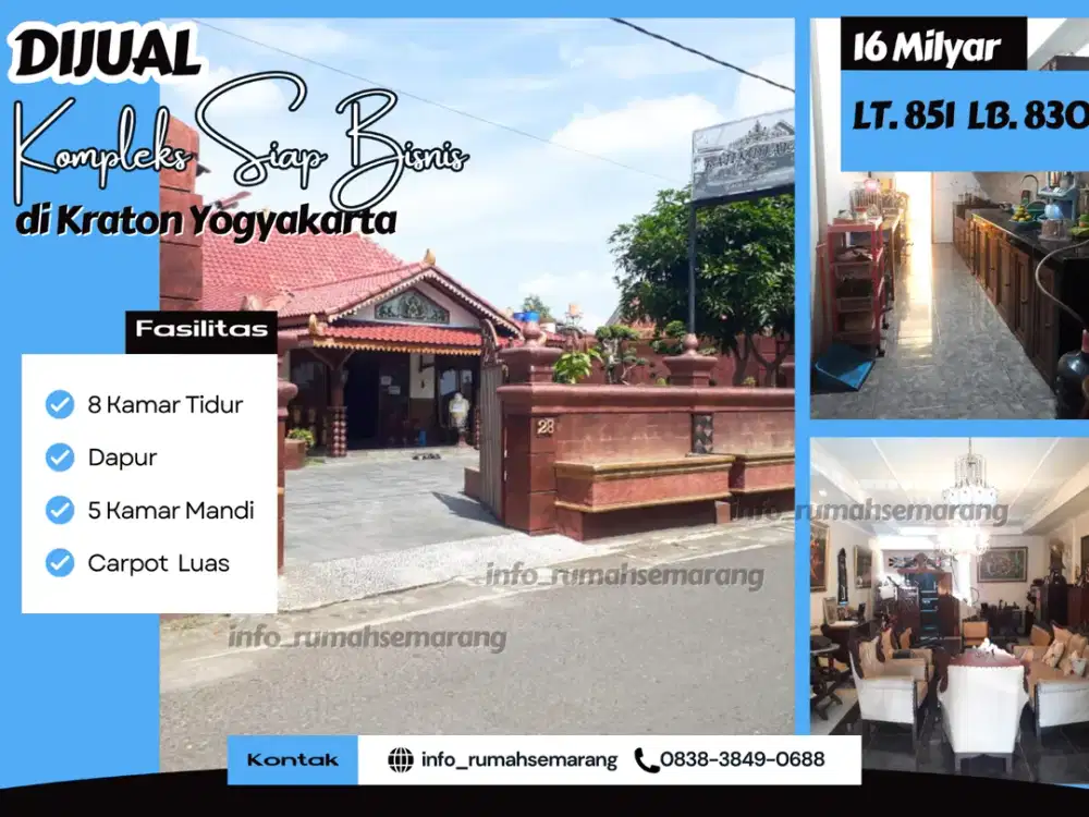 Aset Bernilai Tinggi di Area Wisata Kraton Yogyakarta – Rumah + Ruko Strategis untuk Investasi Jangka Panjang