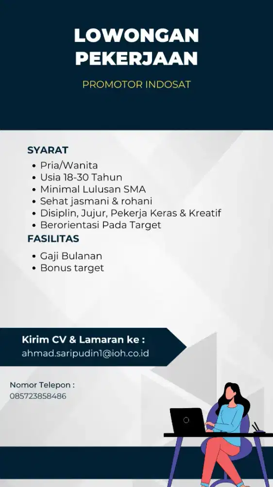 LOWONGAN KERJA PROMOTOR INDOSAT