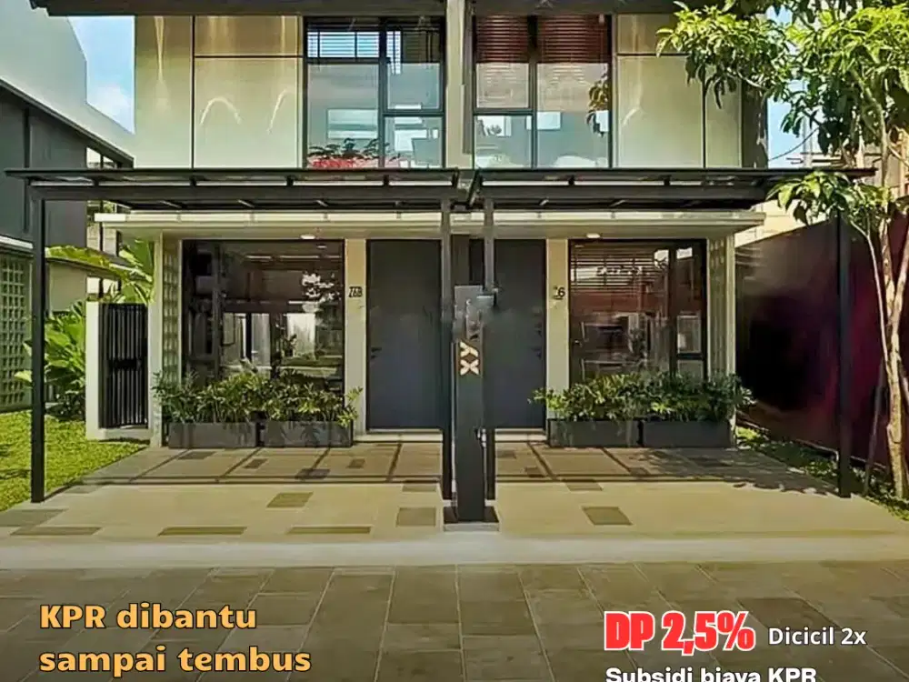rumah di park Serpong. DP 2,5% bisa di cicil. KPR dibantu