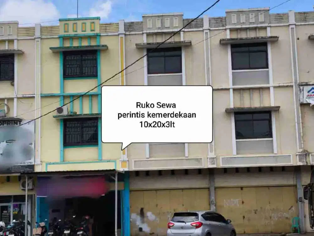 Ruko Sewa jl perintis kemerdekaan Makassar 2 petak Ruko Plus kelebihan tanah