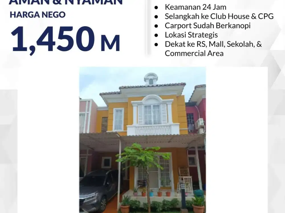 Rumah Dijual di Malibu Village Gading Serpong Bagus Terawat