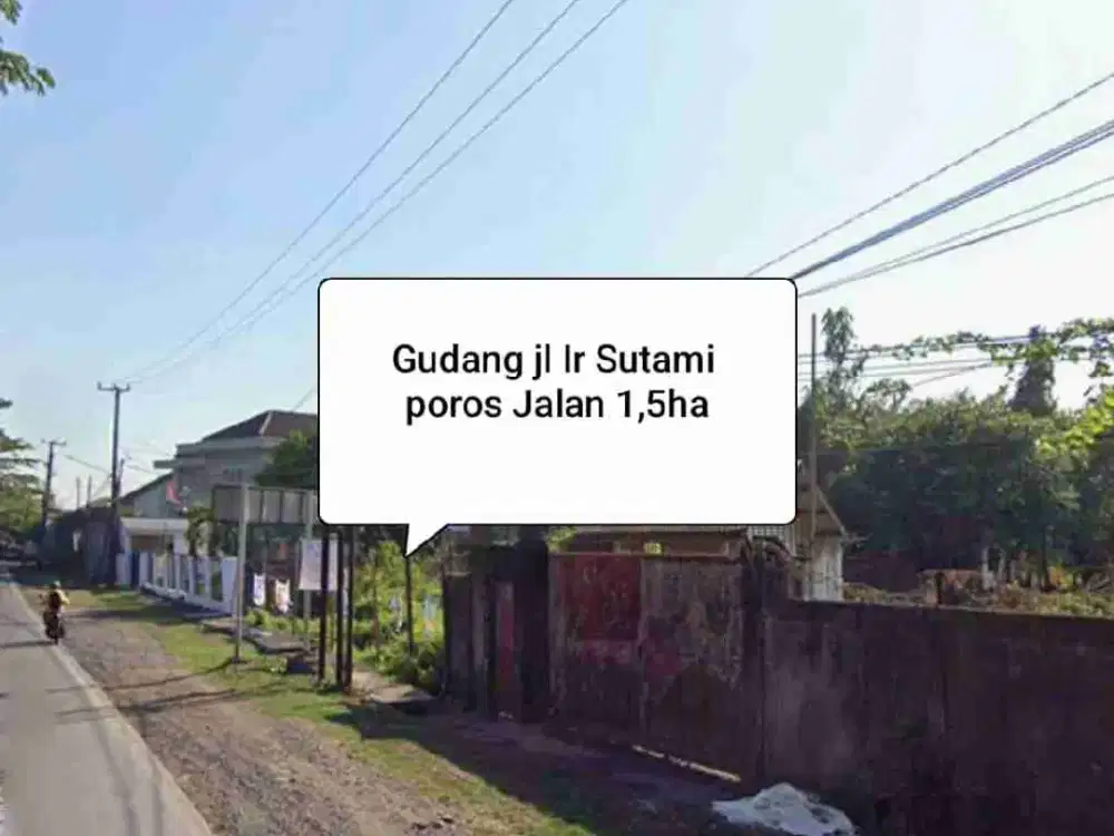 Gudang Murah jl Ir Sutami Makassar poros 1,5ha