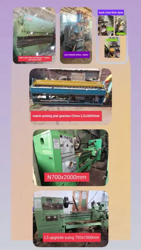 Jual mesin perbengkelan