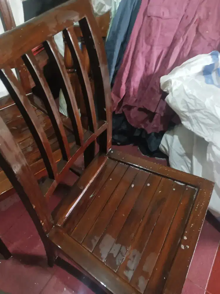 Jual Kursi kayu jati uat Keluarga Tamu Makan Ada 4  buah
