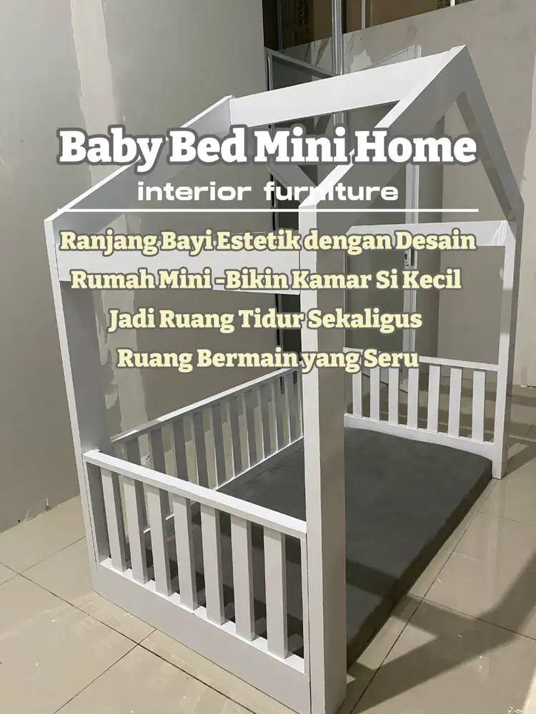 RANJANG BAYI MINI HOUSE/BOX BAYI CUSTOM/BABY BED MINIMALIS