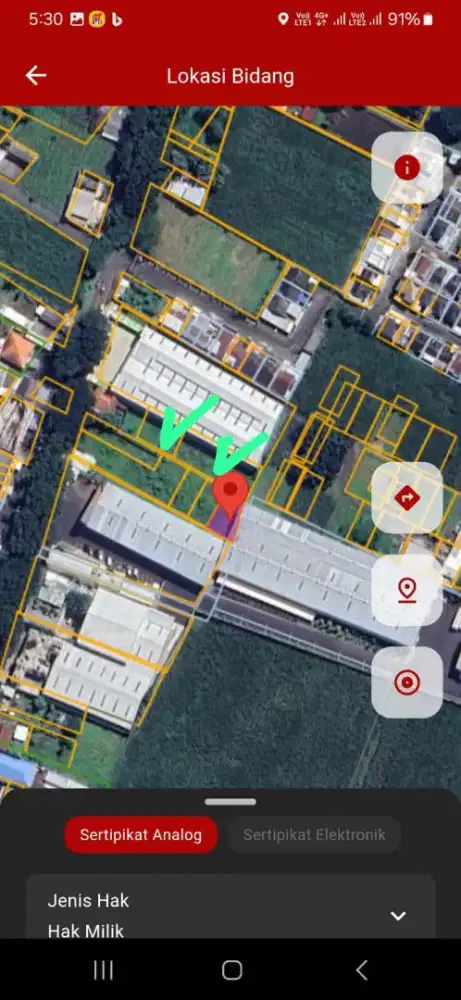 Jual cepat tanah dekat bandara abd.rahman saleh malang