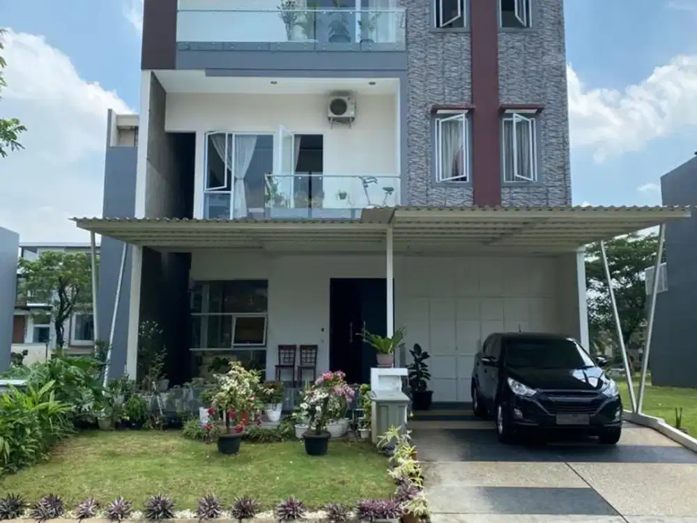 Jual Cepat Rumah 3 Lantai Cluster The Spring Gading Serpong Bagus