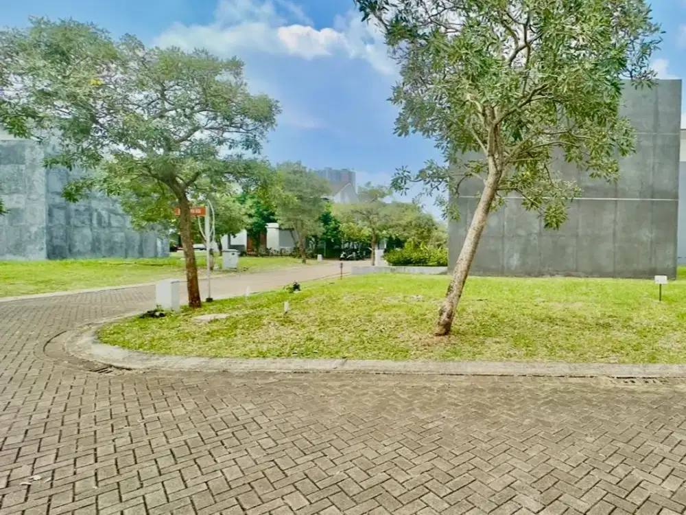 Dijual Tanah/Kavling Hook/Hoek-Discovery Aluvia Bintaro Jaya