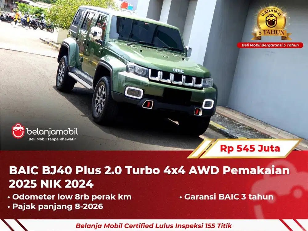 [ GARANSI 5TH ] BAIC BJ40 BJ 40 Plus 2.0 Turbo 4x4 AWD 2024/2025