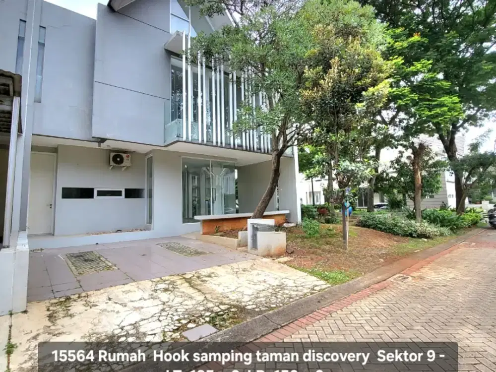 15564 Rumah hook samping taman shm bintaro sektor 9