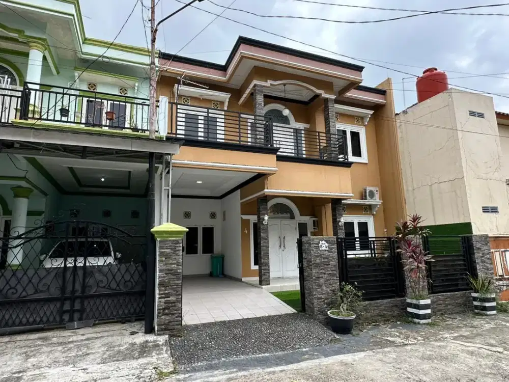 DIJUAL RUMAH FULL FURNISH KOMPLEK VILLA ARJUNA JALAN SWADAYA PALEMBANG