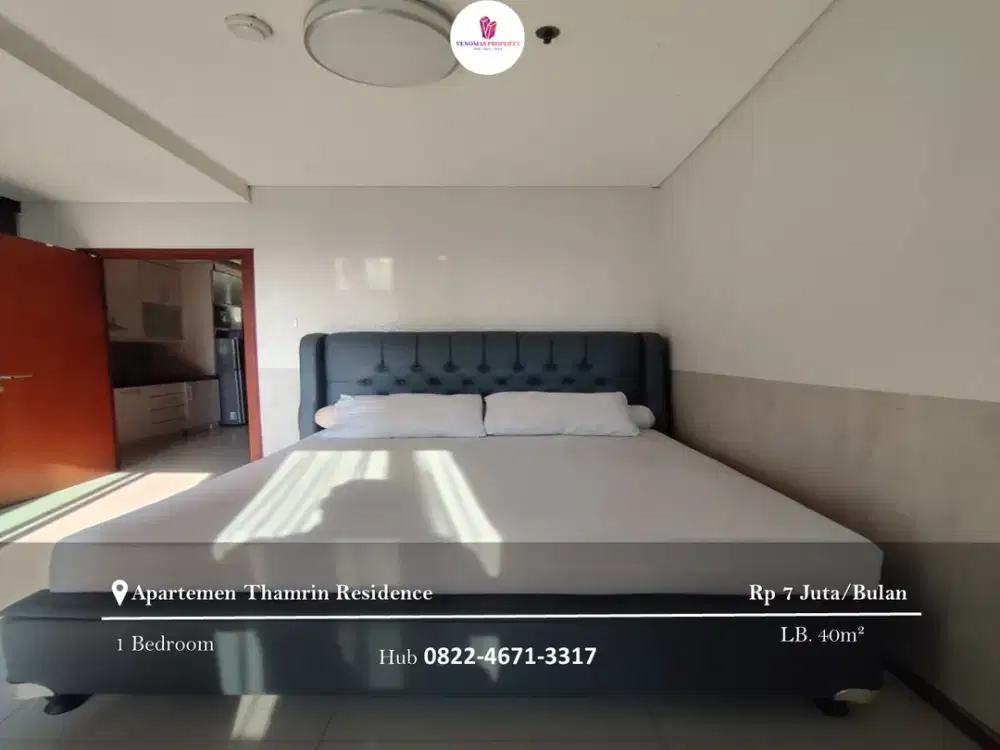 Disewakan Apartement Thamrin Residence 1BR Full Furnished Tower D