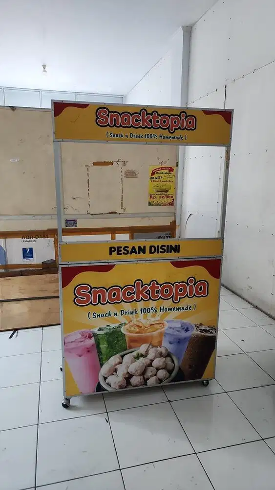 Meja booth portable/ steling usaha / meja jualan
