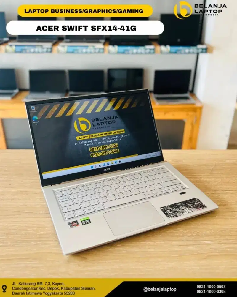 Acer Swift X SFX14-41G R2GM/ R7-5800U/16GB/RTX3050Ti/ 512GB + 1TB / TE