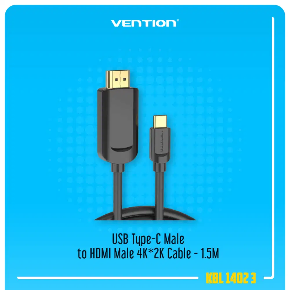 Vention USB Type-C Male to HDMI Male 4K*2K Gold Plated Video Cable
