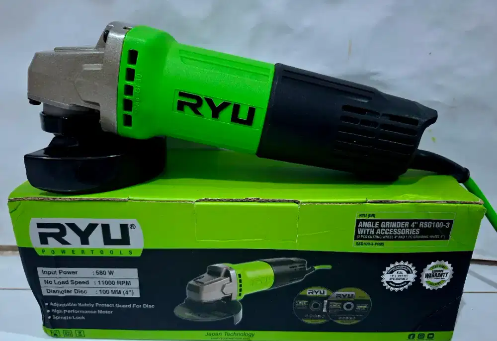 Baru ryu japan mesin Gerinda tangan listrik angle grinder