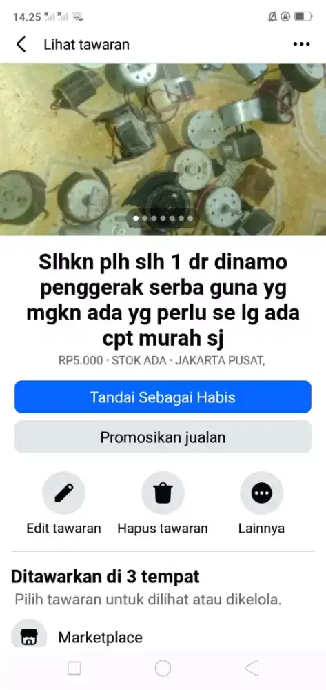 Slhkn plh slh 1 dr mesin dinamo penggerak serba guna kond hdp murah sj