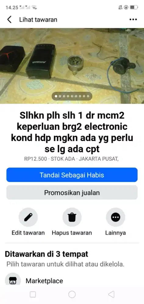 Slhkn plh slh 1 dr mcm2 kelengkapan brg2 electronic kond hdp murah sj