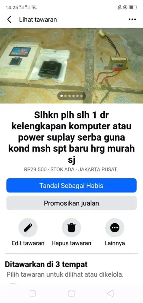 Slhkn plh slh 1 dr kelengkapan komputer dll kond normal hrg murah sj