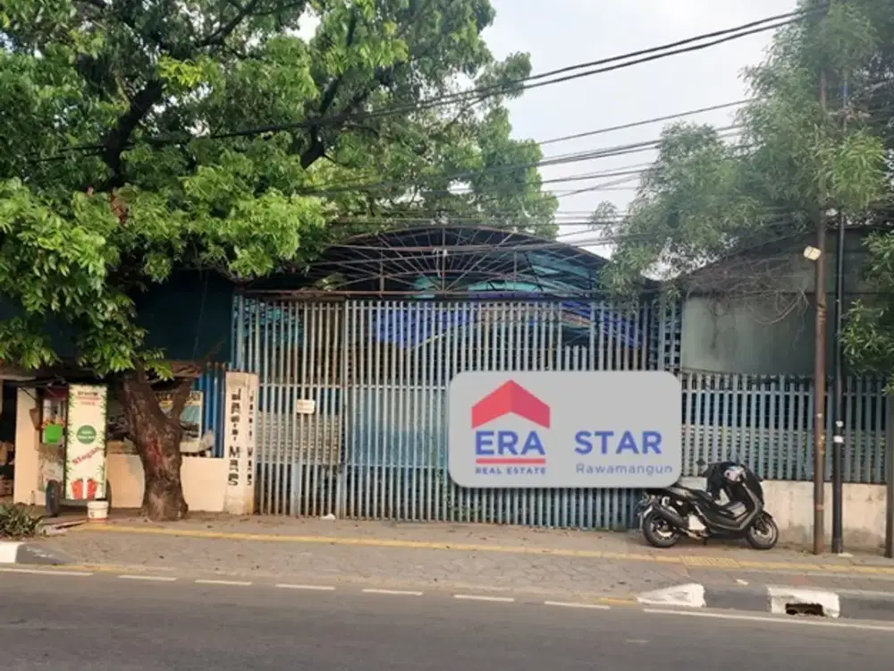 Gudang luas harga murah di jalan utama Pulogadung Jaktim