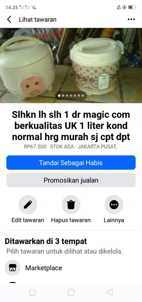 Slhkn plh slh 1 dr magic com berkualitas UK 1 liter kond normal murah2