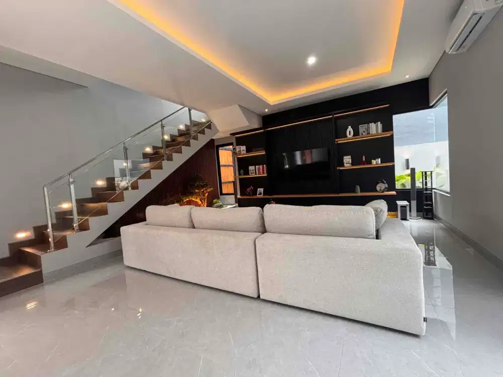 Di Jual Rumah Baru Hook Full Furnish Siap Huni diKencana Loka BSD