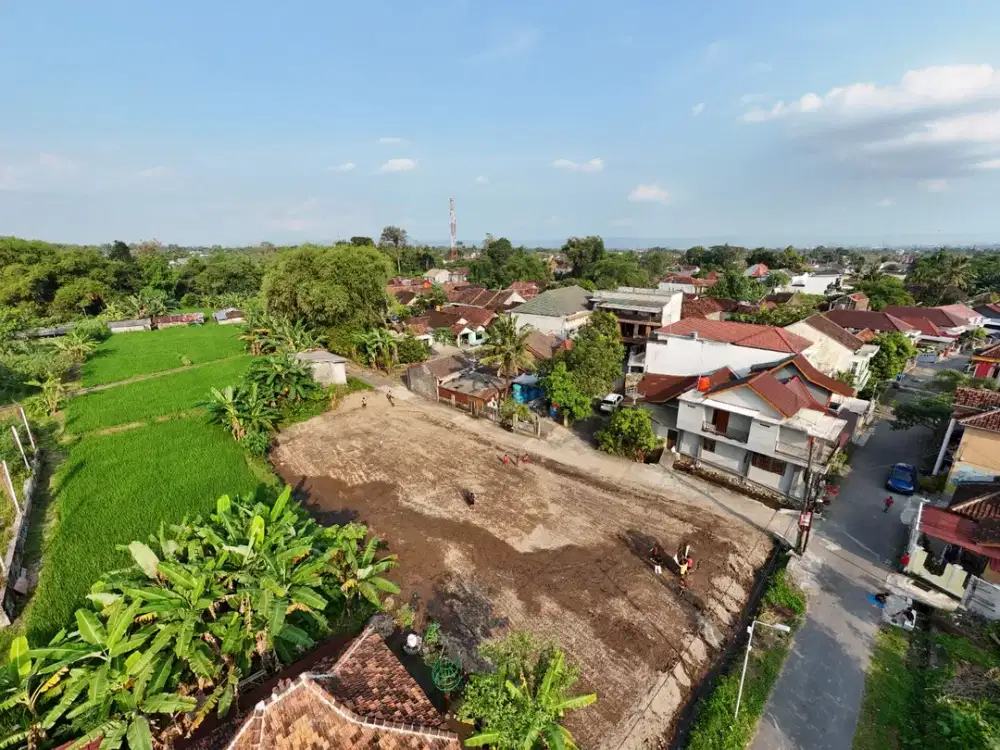Tanah Dijual Jogja Dekat Ring Road Utara, Suasana Pedesaan View Merapi