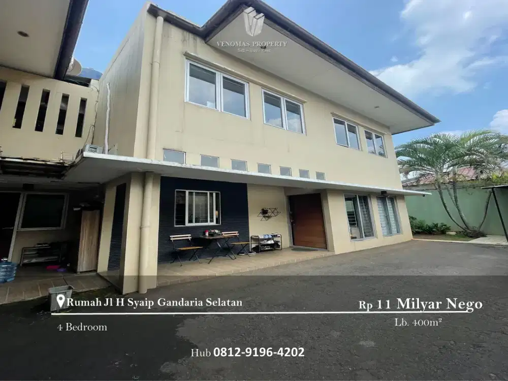 Dijual Rumah+Kost di Gandaria Selatan 2 Lantai