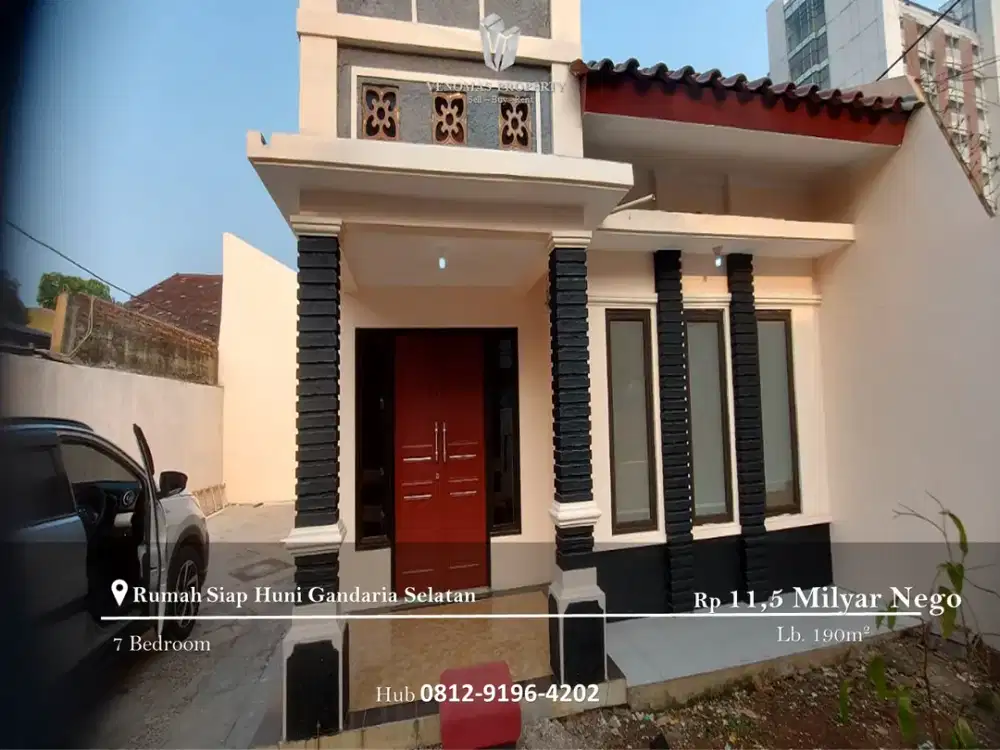 Dijual Rumah Siap Huni Gandaria Selatan 2 Lantai Akses dekat PIM