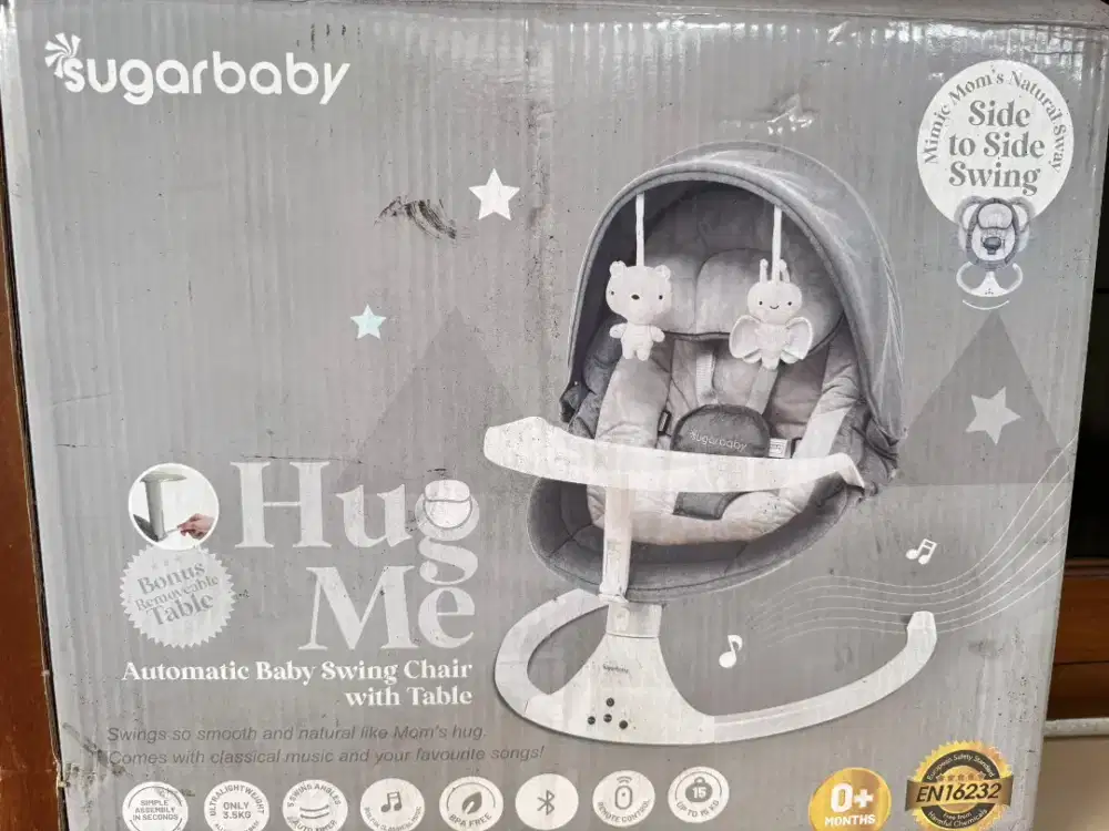 Automatic Baby swing chair with table