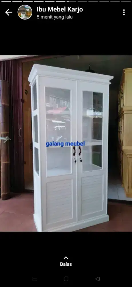 Lemari hias 2 pintu