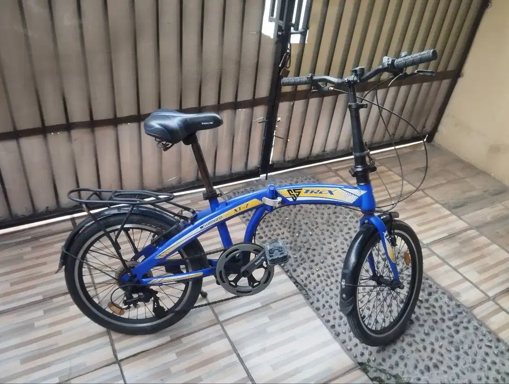 Sepeda Lipat Trex XT 7 warna Biru Universal
