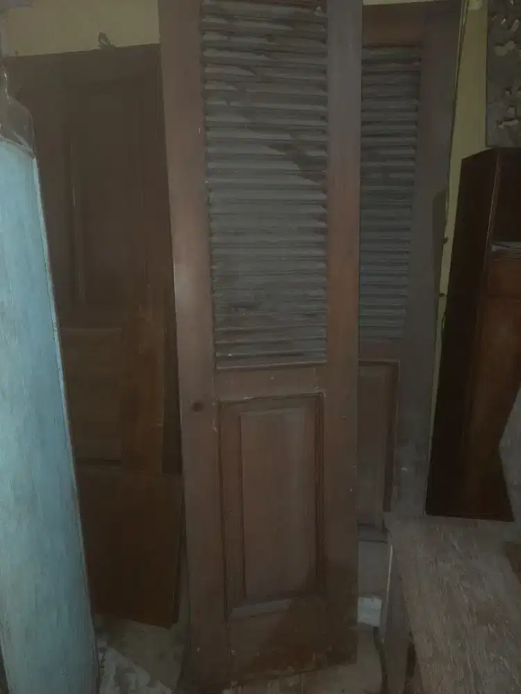 Pintu jati+kusen model krepyak