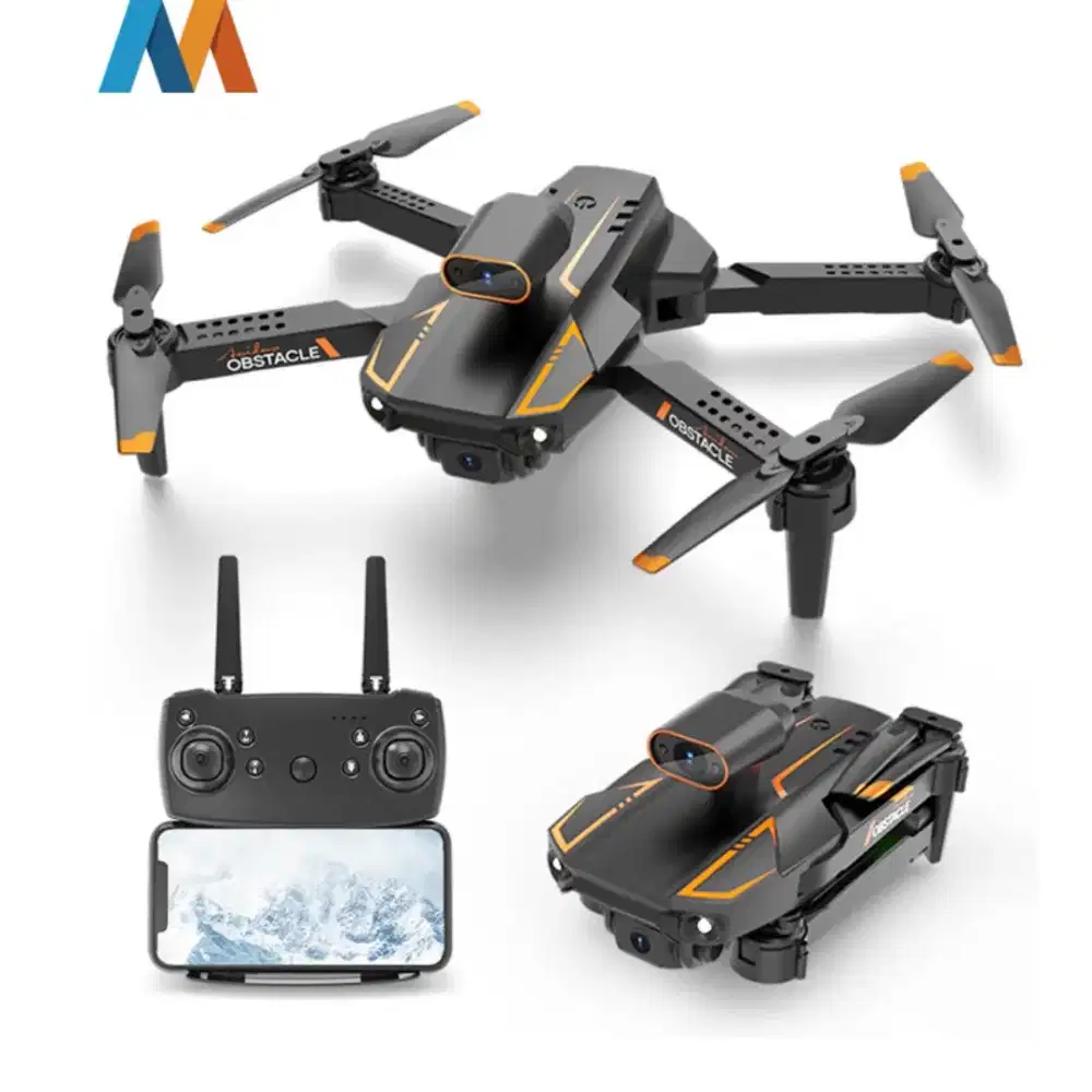 Drone S91 4K dual Camera Sensor Anti Tabrak 3 Arah Altitude Hold