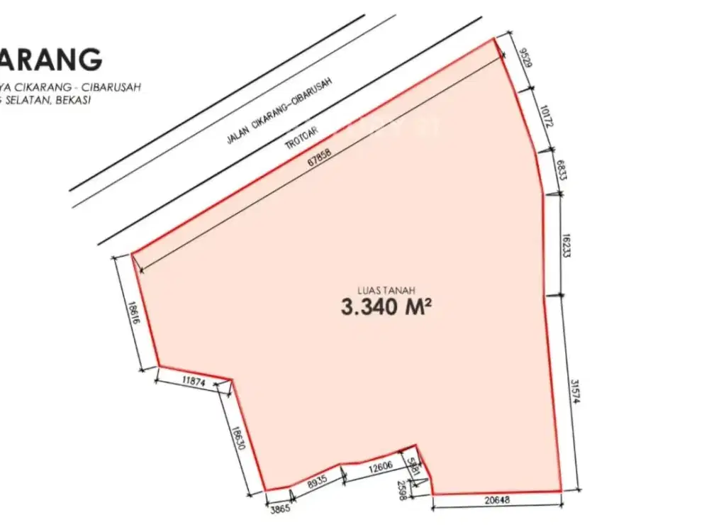 Kavling Tanah Strategis Di Jalan Raya Cikarang Cibarusah