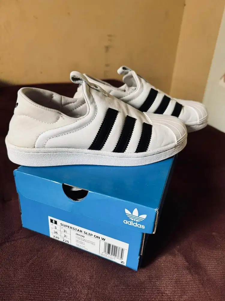 Sepatu Adidas Superstar Slip On Ukuran 36