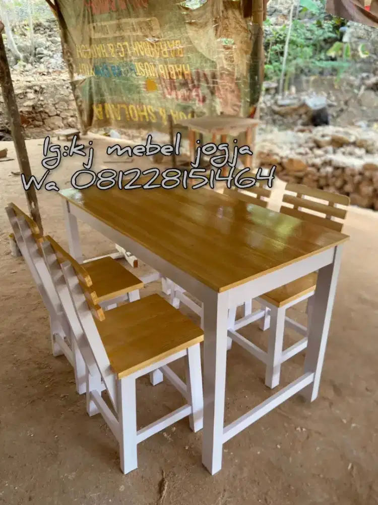 Meja kursi cafe set promo