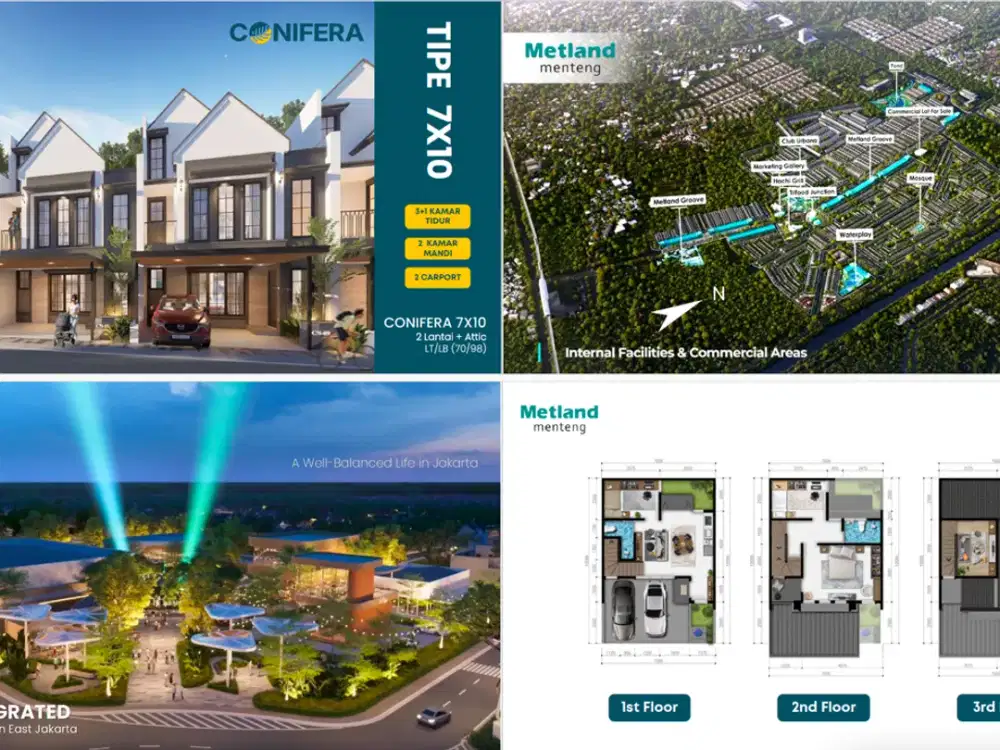 Conifera Metland Menteng Jakarta Timur (American Style Timelessly) -  DP 1139 Jt