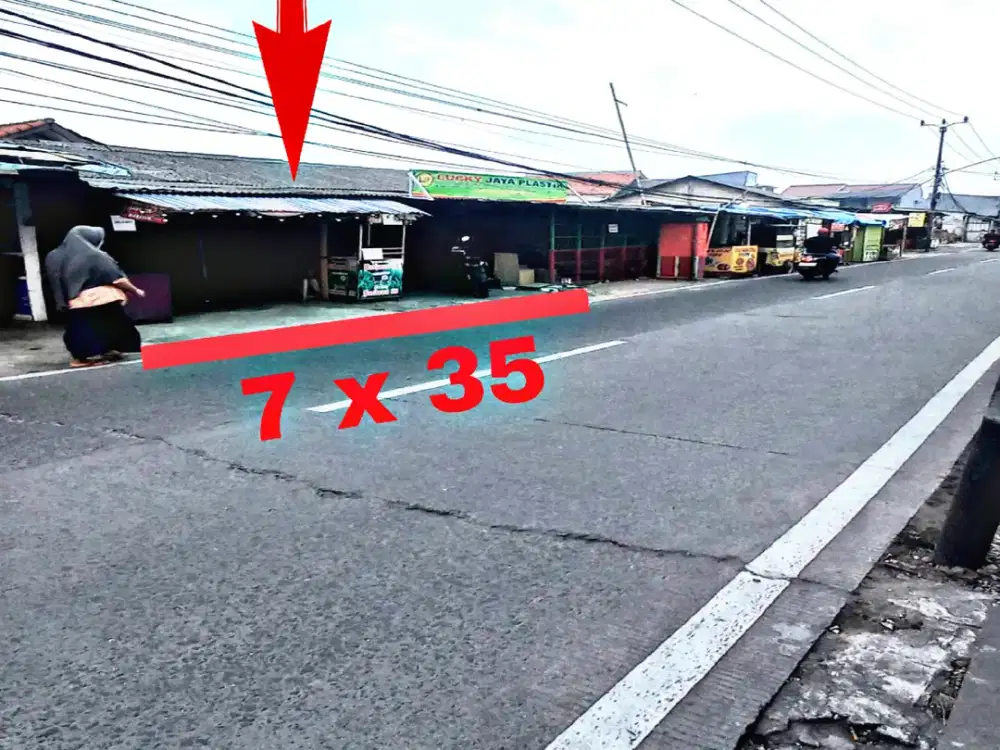 Dijual Kios 2 Unit Plus Rumah Induk Di Jl Kh Mas Mansyur Kunciran Dekat Rs Brawijaya Hospital & Pasmod