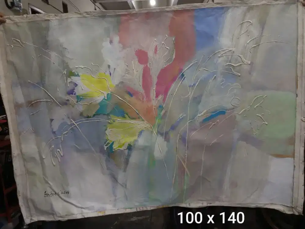 Jual Lukisan Tema Bunga Karya Tintin S