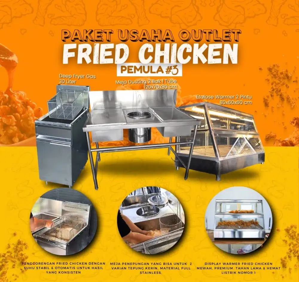 TURUN HARGA!!! PAKET ALAT KITCHEN USAHA FRIEDCHICKEN